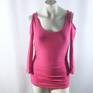 Boston Proper cold shoulder long sleeve top